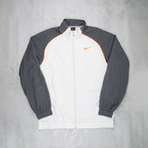 Nike Solo Swoosh Sportjacke Vintage - Farbe: White - Größe: L - VintageR2